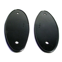 MP 337-A Headlight Pads, 3 in. Wide x 8-1/8 in. Long, Pair