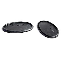MP 337-B Door Handle Pads, 1-3/8 in. Wide x 2-1/4 in. Long, Pair