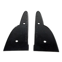 MP 484-C Hood Emblem Pad, Single Item Comprises Two Pieces, 3-1/8 In