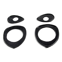 MP 484-D Door Handle Pads, 1-7/8 in. Long And 1-3/8 in. Long, Pair R&L