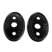 MP 581 Door Handle Pads, 1-5/8 in. Wide x 2-1/2 in. Long, Pair
