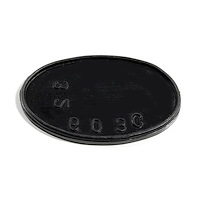 MP 603-C Rumble Seat Handle Pad, 1-1/2 in. Wide x 2-1/4 in. Long, Each