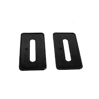 MP 621-BC Windshield Base And Trim Plate, Beaded Pad, 3 in. x 1-7/16 In.