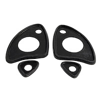 MP 669-A Door Handle Pads, 2-5/8 in. Long & 1 in. Long, Set R&L