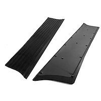 RB 1900 Running Board Covers, '37-'38 Chevy, With Steel Backer And Bend-Over Tabs, Pair.