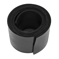 S 18-0236 Solid Rubber Sheet, 2 in. Wide x 3' Long x 1/8 in. Thick, Each