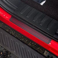 SP 1023-BM Door Sill Plate Protector Black Matte Vinyl