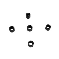 UW 38 Flat Rubber Washers, 1/4 in. I.D., 1/2 in. O.D., 1/4 in. Thick