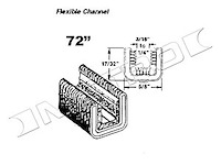 Flexible Glass Run Channel 1961-62 Chevy GMC 1000-2500 Series/C10-C30/K10-K20
