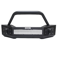 Rockline Winch and LED Ready Front Stubby Bumper for Jeep Wrangler JK, JL & Gladiator JT