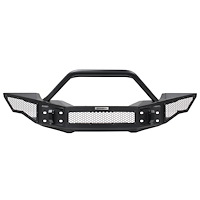 Rockline Winch-Ready Full-Width Bumper with Over Rider Bar for 2018-2019 Jeep Wrangler JL