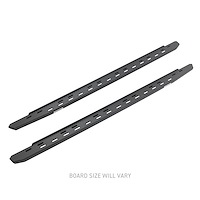RB30 Slim Line Running Boards w/Bracket Kit Fits Select Ford Bronco  [Textured Black]