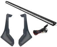 Windshield-Mounted 50 in. LED Light Bar Bracket Kit for Jeep Wrangler JL, JLU & Gladiator JT
