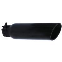 Round Exhaust Tip Black Powdercoat