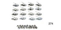 Moulding Clip Set Door for 1956 Chevy