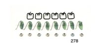 Moulding Clip Set Fender for 1955 Chevy