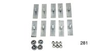 Moulding Clip Set, Quarter Panel for 1955 Chevy