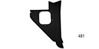 Black Paintable Kick Panel for 1956 Chevy