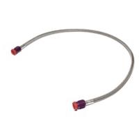Steel Braided Hose 3 ft Purple Ends -4AN