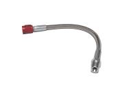 Braided Stainless Steel Nitrous Supply Line [-3 AN, 7.5 in., Red]