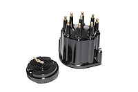 305014 Replacement Distributor Cap & Rotor for FAST Dual-Sync Distributors [Black]