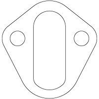 C15119 Ford Flathead V8 8BA/8CM Fiber Fuel Pump Mount Gasket