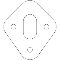C15131 Ford 8BA/8CM Flathead V8 Dipstick Tube Gasket
