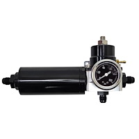 AFPR1-F-KIT Adj Fuel Pressure Regulator w/ Filter, Fittings & Gauge 35-70 PSI