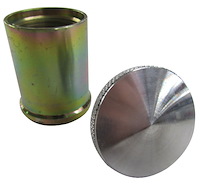 EZ2G 2 in. Tall Mini Steel Filler Neck w/ Aluminum Cap