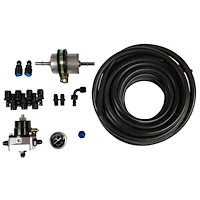 AFPR-LINE-KIT EFI Fuel Line Kit with Bypass Regulator and Gauge