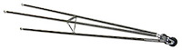 Universal 80" Single Wheel-E-Bar Seamless Chrome Moly Steel Tubes