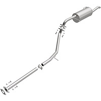 106-0741 Direct-Fit Replacement Exhaust System for 2006-2011 Kia Rio A
