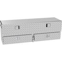 Titan Under Tonneau Cover Storage Silver Diamond Plate