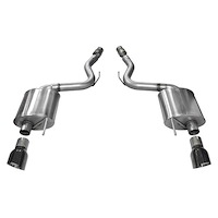 14329BLK Touring Axle-Back Exhaust System 2015-2017 Ford Mustang GT Fastback 5.0L