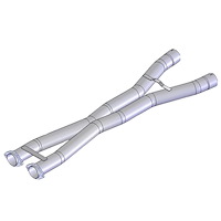 14331 X-Pipe 2012-2013 Chevy Corvette C6 Z06/ZR1 6.2L