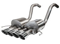 14777 Active Valve (NPP) Axle-Back Exhaust System 2015-2019 Chevrolet Corvette C7 Z06 6.2L V8 - Quad Polished Tips