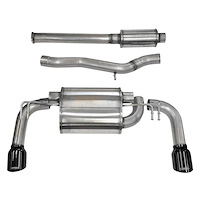 14858BLK Sport Cat-Back Exhaust System 2008-2015 Mitsubishi Lancer Evo X 2.0L