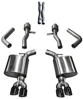21005BLK Sport Cat-Back Exhaust System 2017-2019 Dodge Challenger R/T 5.7L V8 - Black Tips