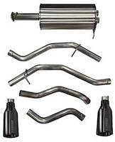 21035GNM Sport Cat-Back Exhaust System 2019 Ram 1500 5.7L V8 - Gunmetal Tips