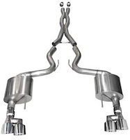 21040 Xtreme Cat-Back Exhaust System 2018-2019 Ford Mustang GT 5.0L V8 - Polished Tips