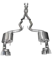 21042 Sport Cat-Back Exhaust System 2018-2019 Ford Mustang GT 5.0L V8 - Polished Tips