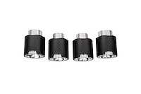 21109CF Exhaust Tip Kit Fits Select Chevy Corvette