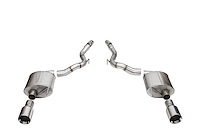 21277 Touring Axle-Back Exhaust System Fits Select Ford Mustang
