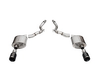 21277BLK Touring Axle-Back Exhaust System Fits Select Ford Mustang