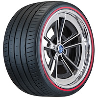 2025035 Pro-Trac Street Pro III Tire, 285/40ZR18 [Redline Sidewall]