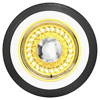 BF Goodrich Silvertown Whitewall Radial Tire 145R15