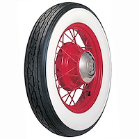 71652 Tire, Lester Wide Whitewall, 525/550-18