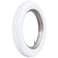 793710 Tire, Firestone Cl-Incher, Non-Skid, All White, 30x35