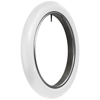 805855 Tire, Firestone Cl-Incher, Smooth, All White, 30x3