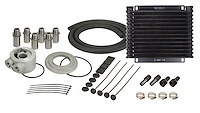 Engine Oil Cooler With Sandwich Adapter Kit Plate & Fin